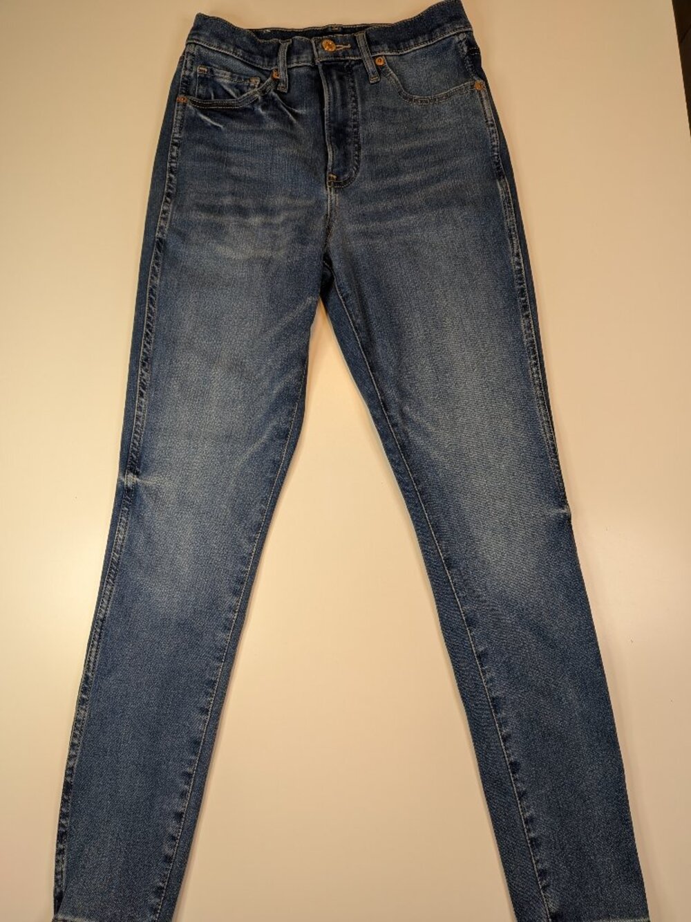 Express Skinny Mid Rise Stretch Jeans Women's Size 4R Blue Denim